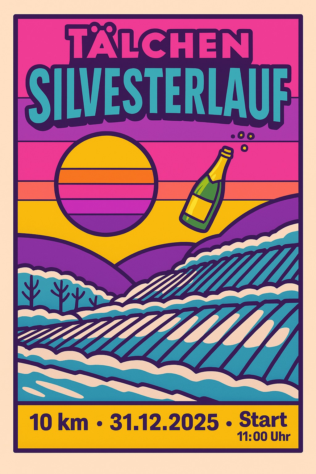 Flyer for Täelchen Silvesterlauf